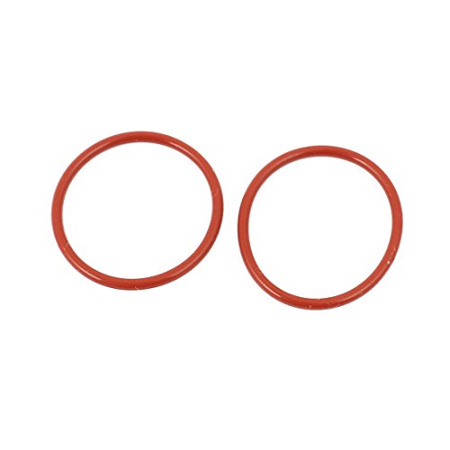 uxcell 30 Adet Kırmızı 22mm x 1.5 mm Silikon Kauçuk Conta O Ring Sızdırmazlık halkası ısıya dayanıklı