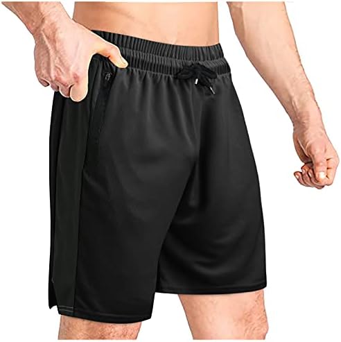 Carheıly Bez Yaz Örgü Şort Nefes erkek Eşleştirme Spor Spor Renk Esneklik erkek Pantolon