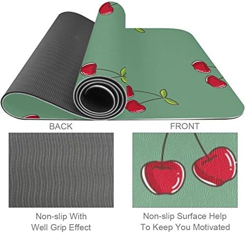LORVIES Tasarım Yoga Mat Çevre Dostu Kaymaz Anti-Gözyaşı egzersiz ve fitness matı için Yoga, Pilates, Germe, Meditasyon, Kat