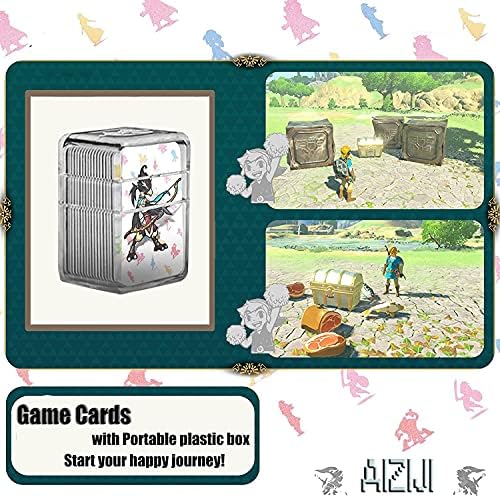 AİZİJİ 24 PCS Zelda Nefes Vahşi NFC Etiketi Kartları, link'in Uyanış Zelda Botw Oyun Ödülleri Kart, ile Uyumlu Anahtarı / Lite