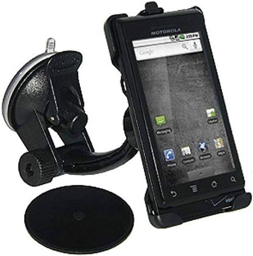 Motorola Droid A855 için Amzer Ön Cam, Gösterge Paneli ve Konsol Vantuz Araç Montajı-Siyah