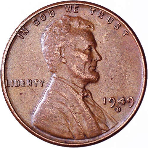 1949 D Lincoln Buğday Cent 1C Çok İnce