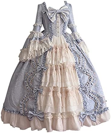 Mahkemesi Rokoko Barok Marie Antoinette Balo Elbiseleri 18th Yüzyıl Rönesans Tarihi Dönem elbise kıyafeti Kadınlar için