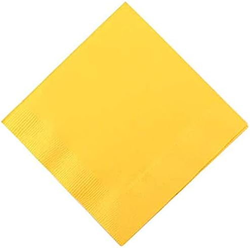 Sunshine Yellow 3 Katlı İçecek Peçeteleri / 20'li Paket / Parti Malzemeleri