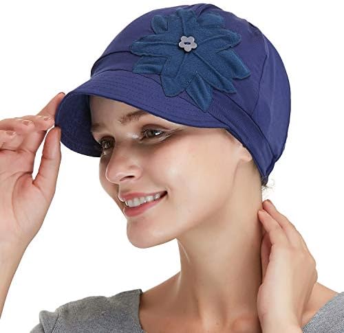 Ağız Siperliği ile Kadın Günlük Kullanım için Bambu Moda Şapka, Kanser Kemo Hastaları Kadınlar için Şapkalar