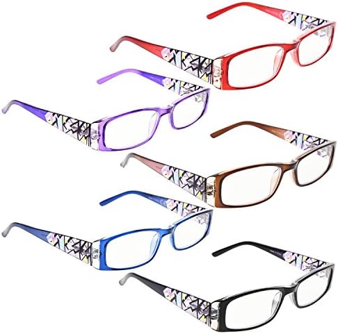 OKUMA GÖZLÜKLERİ 5 paket Bayanlar Moda Okuyucular Renkli Okuma Gözlükleri