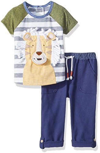 Çamur Pasta bebek-erkek Aslan Safari İki Parçalı Playwear Seti