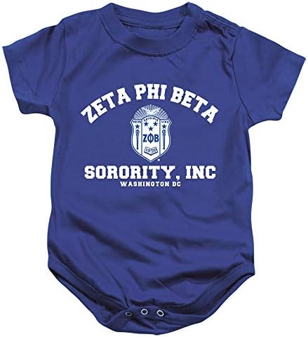 Zeta Phi Beta Sorority resmi daire rozeti Unisex bebek yapış takım elbise bebek için