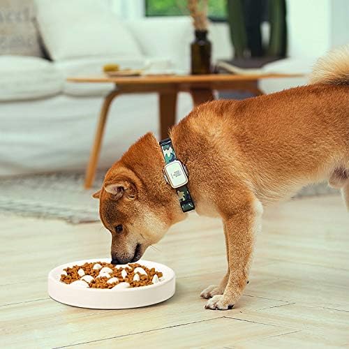 Yavaş Besleyici için Kedi Küçük köpek maması kasesi Melamin Bulmaca Besleme Çanak - Besleyici Anti Gulping Önlenmesi Sağlıklı