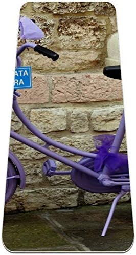 Sıebzeh Bisiklet Lavanta Premium Kalın Yoga Mat Çevre Dostu Kauçuk Sağlık ve Fitness Kaymaz Mat Her Türlü Egzersiz Yoga ve