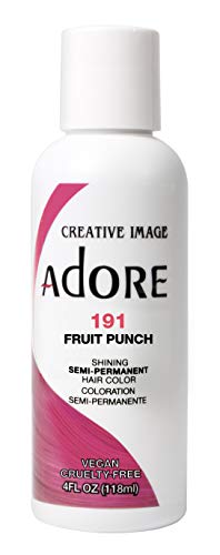 Adore Yarı Kalıcı Haircolor 191 Meyve Punch 4 Ons (118 ml) (3 Paket)