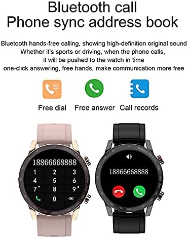 Bluetooth Smartwatch Erkekler Kadınlar için Kalori Sayacı nabız monitörü Telefon Görüşmesi Kan Basıncı Su Geçirmez akıllı saat