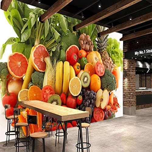 IAUGHMurals 3D duvar çıkartmaları Çıkartmaları Mutfak Sebze Meyve Arka Plan Yatak Odası Duvar Sticker Çıkartması ev duvar süsü