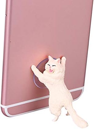 Kediler Akıllı Telefon Enayi Tutucu, Taşınabilir Kedi Destek Reçine Cep Telefonu Tutucu Emiş Dağı Standı Tablet Masa Masaüstü