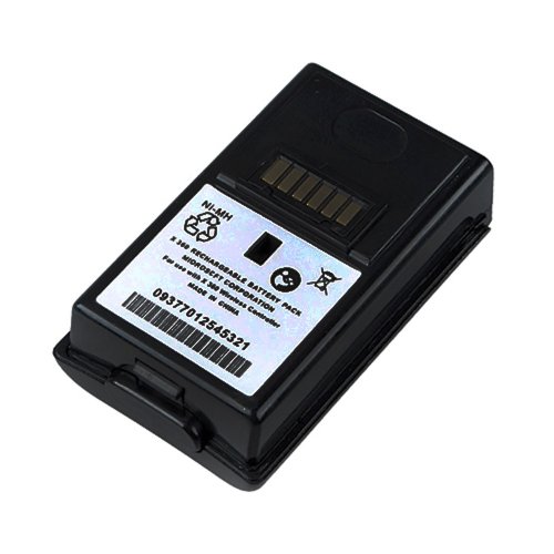 XBOX 360 Kablosuz Denetleyici Siyah için Waltzmart Şarj Edilebilir 3600mAh Pil Paketi