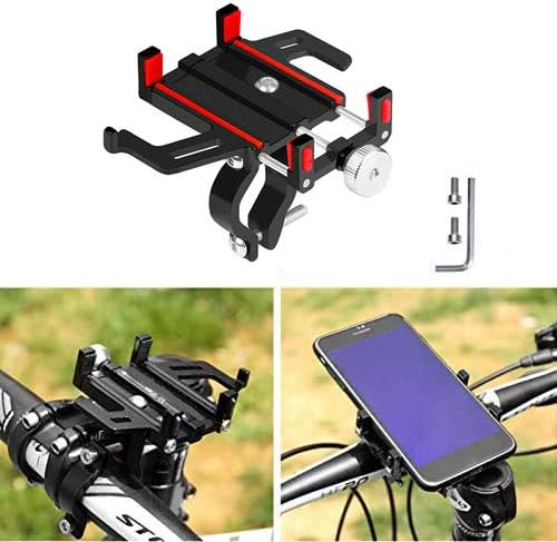 2 Paket, Bisiklet Bisiklet Motosiklet Alüminyum Ayarlanabilir Bisiklet Gidon Telefon Tutucu Dağı ve Bisiklet Bisiklet El Feneri