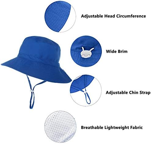 Sarfel bebek güneş şapkası Yaz Erkek Bebek şapkaları UPF 50 + Güneş Koruma Yürümeye Başlayan Şapka Kova Bebek Kız Ayarlanabilir