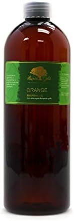 16 Oz Premium Portakal Esansiyel Yağı Sıvı Altın Saf Organik Doğal Aromaterapi