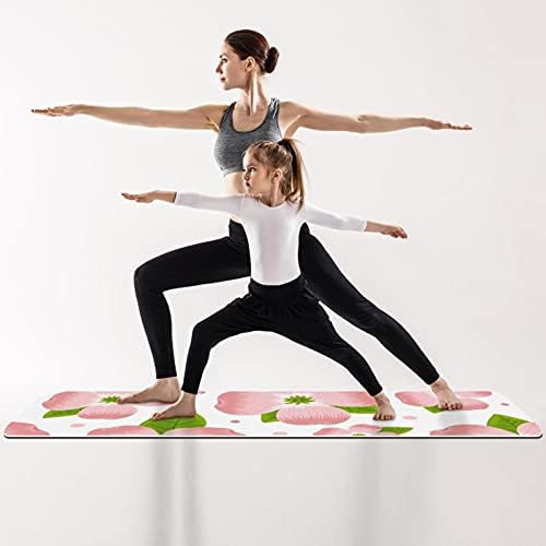 6mm Ekstra Kalın Yoga Mat, çiçek Pembe Baskı Çevre Dostu TPE Egzersiz Paspaslar Pilates Mat ile Yoga için, egzersiz, çekirdek