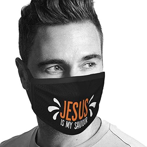 İsa Benim Kurtarıcım Kişiselleştirilmiş Nefes Ağız Kapak Bandanalar Kullanımlık Yıkanabilir Toz Unisex
