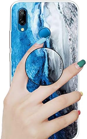 Nadoli Mermer Kılıf için Huawei P20 Lite, Premium Pürüzsüz Esnek Yumuşak Renkli Mermer Desen Ultra İnce Kauçuk Silikon Kılıf