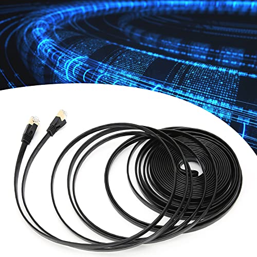 CAT7 Ethernet Kablosu, Açık ve Kapalı, Ağır Hizmet Tipi Yüksek Hızlı LAN Ağ Kablosu 10Gbps, Altın Kaplama RJ45 Konnektörlü