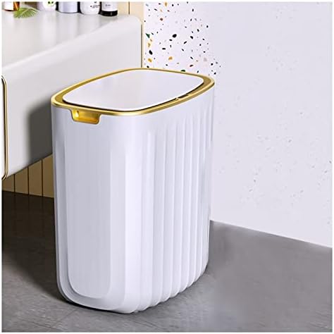 YUHUAWF Çöp çöp tenekesi akıllı sensörlü çöp kutusu Mutfak Banyo Tuvalet çöp tenekesi En Iyi Otomatik Indüksiyon kapaklı çöp