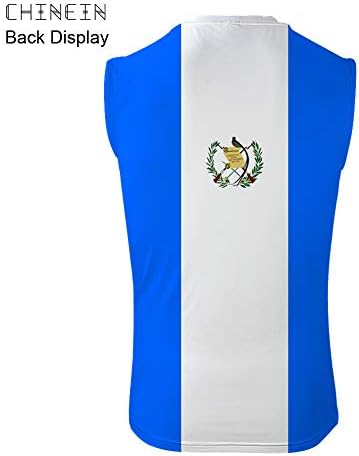 CHINEIN Erkek Temel Katı Tank Top Jersey Casual Gömlek Erkek Guatemala Bayrağı