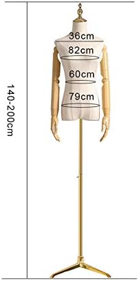 Barture Kadın Terziler Kukla Kadın Manken Torso Vücut Elbise Formu Dikiş Torso Vücut Büstleri ile Plastik Kol Yüksekliği Ayarlanabilir