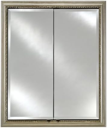 İmza Retro Çift Kapılı Ecza Dolabı Boyut: 23 x 33, Bitiş: Elegance Antik Gümüş