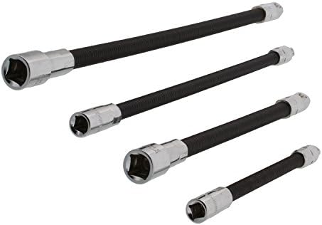 ABN Esnek Soket Uzatma Kabloları-4pc Esnek Soket Uzatma Çubuğu Seti 1 / 4in ve 3/8in Sürücü ışık Etkisi Genişletici