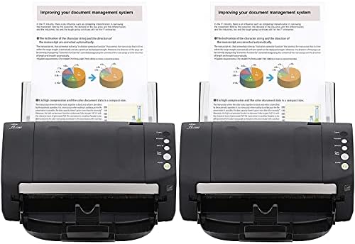 Fujitsu fı-7140 Otomatik Belge Besleyici (ADF) ile Sağlam Genel Ofis Masaüstü Renkli Çift Yönlü Belge Tarayıcı 2 Paket