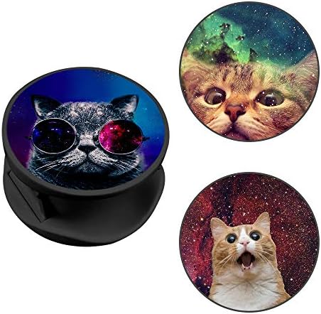 Capriceblue Standı Tutucu Genişleyen Standı Kavrama Katlanabilir Standı Kavrama Telefonlar ve Tabletler için (At) (Galaxy kedi)