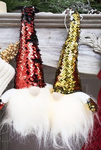 ROXLUAY ChristmasGnome Deorations, Gnome ışıkları büyük isveç Tomte Gnome Santa süs, iskandinav noel süslemeleri için noel