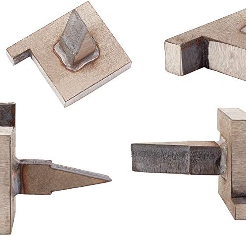 PH PandaHall Örs Tezgah Blok, 2. 3x2. 9 İnç Dikdörtgen Paslanmaz Çelik Profesyonel Örs Kuyumcular metal ışleme aleti ile Geniş