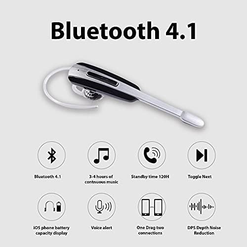 Kulaklık ile Uyumlu Oppo Reno6 5G Kulak Kablosuz Bluetooth Gürültü Önleyici Kulaklık (Siyah / Gümüş)