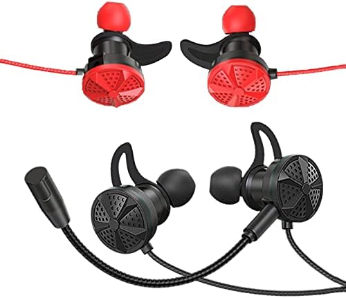 CactusAngui Kablolu Kulaklık Kulak İçi Kulaklıklar-G8 L Şeklinde 3.5 mm Fiş Kablolu Dinamik Kulaklık Mikrofonlu Oyun Kulaklıkları