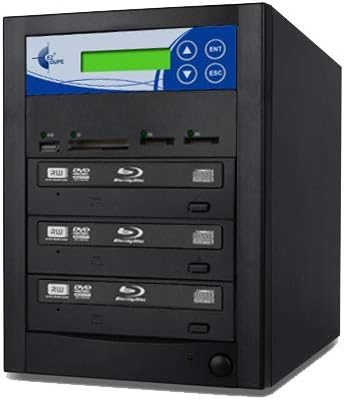 EZ DUPE Premium Multi Media Mirror Duplicator, CD/DVD/Blu-Ray/SD/CF/MS/MMC/USB'den Diske Veri Yedekleme (2 Disk/Hedef) (CD/DVD
