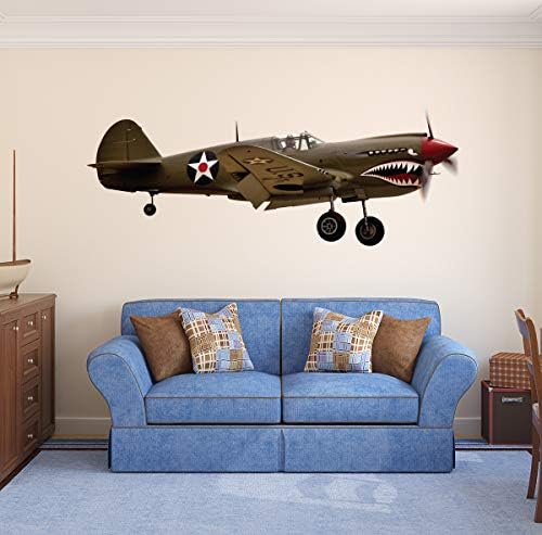 Uçak Duvar Çıkartması İKINCI dünya savaşı Askeri Uçak Duvar Sanatı Dünya Savaşı Grafik Çocuk Odası Ev Yatak Odası Duvar Dekor