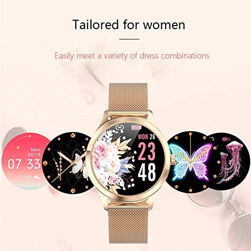 Xiao Yu Moda Bayanlar Akıllı Saatler, Spor ızci, ölçerlerin, Bluetooth Mesaj Itin, Bayanlar Hediyeler (Renk: Altın)