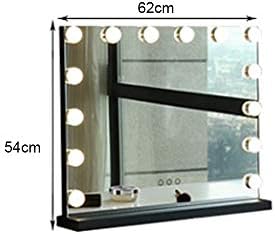 LED ayna Masaüstü led makyaj aynası 5 cm yüksek Çözünürlüklü Gümüş Ayna Vurgulamak led ışık kaynağı 3 Renk Sıcaklığı Dokunmatik