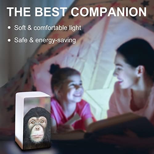Şempanze yüz masa lambası basit başucu gece ışık ev ofis yurt masası dekor için