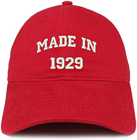 1929 Yılında Yapılan Moda Giyim Mağazası Metin İşlemeli 93. Doğum Günü Fırçalanmış Pamuklu Kap