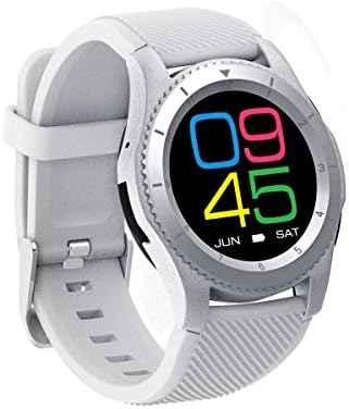 akıllı saat Yuvarlak ekran Kalp hızı Kan basıncı izleme SIM Spor hareketi G8 (Renk: Beyaz )