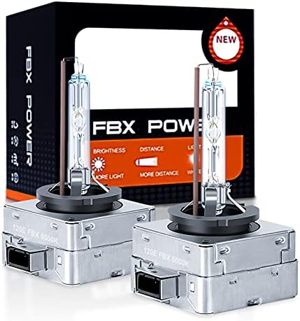 FBX D1S Xenon HID araba kafa lambası ampulleri 12 V 35 W 6500 K Elmas beyaz ışık Metal Stentler Taban, OEM 66144 66140 85140
