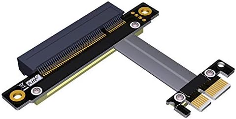 WANGE PCIe 1X X1 için 8X X8 Esnek Düz Uzatma Kablosu Yükseltici Genişletici FFC Adaptör Kartı (25 cm, R18SF)