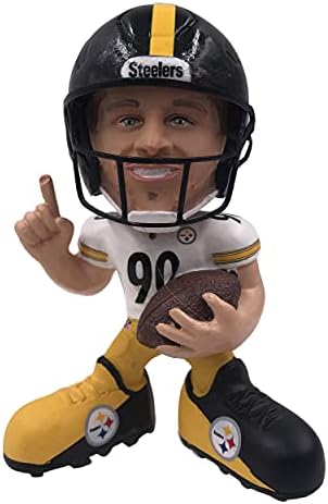 T. J. Watt Pittsburgh Steelers, Nfl'deki Mini Bobblehead'i Gösteriyor