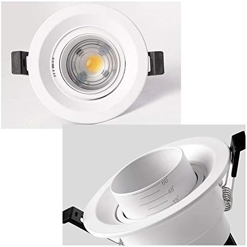 HSCW LED enerji tasarrufu gömülü Downlight tavan ışık Modern yaratıcı 15-60° Zoom odaklama spot COB entegre tavan lambaları