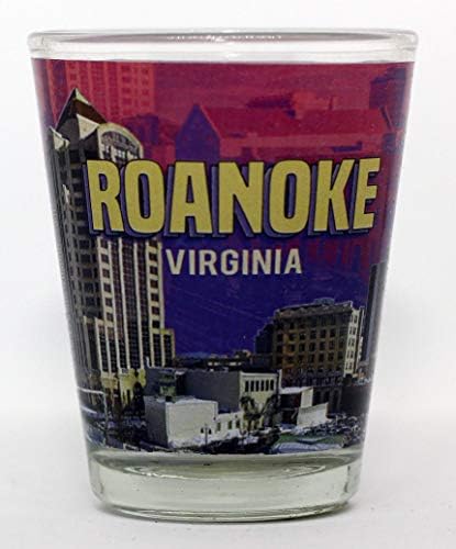 Roanoke Virginia Renkli Fotoğraf Skyline Shot Cam
