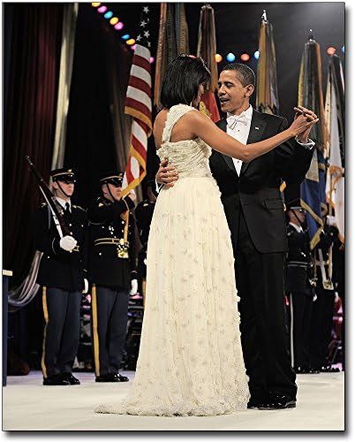Başkan Barack Obama First Lady Michelle 8x10 Gümüş Halide Fotoğraf Baskısı